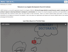 Tablet Screenshot of ladc-institute.com